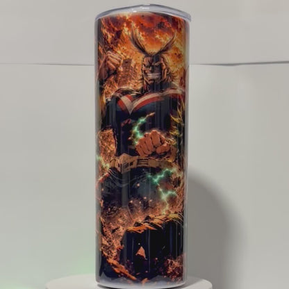 Tumbler A097 - 590ml en Acier Inoxydable – Gourde Thermos Isotherme Chaud et Froid | Avec Paille