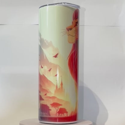 Tumbler A057 - 590ml en Acier Inoxydable – Gourde Thermos Isotherme Chaud et Froid | Avec Paille
