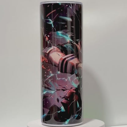 Tumbler A143- 590ml en Acier Inoxydable – Gourde Thermos Isotherme Chaud et Froid | Avec Paille