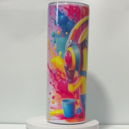 Tumbler A159- 590ml en Acier Inoxydable – Gourde Thermos Isotherme Chaud et Froid | Avec Paille