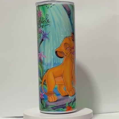 Tumbler A138- 590ml en Acier Inoxydable – Gourde Thermos Isotherme Chaud et Froid | Avec Paille