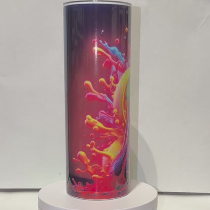 Tumbler A020 - 590ml en Acier Inoxydable – Gourde Thermos Isotherme Chaud et Froid | Avec Paille