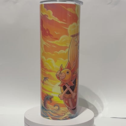 Tumbler A039 - 590ml en Acier Inoxydable – Gourde Thermos Isotherme Chaud et Froid | Avec Paille