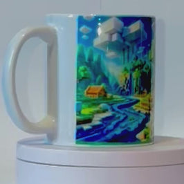 Mug B030 325ml en Céramique – Tasse Blanche Haute Qualité | Résistant Lave-vaisselle et Micro-ondes