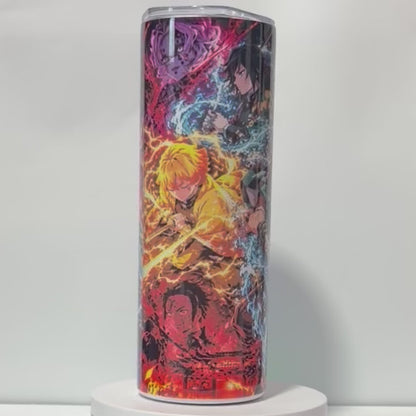 Tumbler A156- 590ml en Acier Inoxydable – Gourde Thermos Isotherme Chaud et Froid | Avec Paille