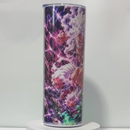 Tumbler A155- 590ml en Acier Inoxydable – Gourde Thermos Isotherme Chaud et Froid | Avec Paille