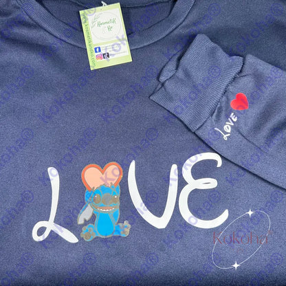 Sweat L.o.v.e. Personnalisé - Cliquer Sur La Photo Pour Personnaliser