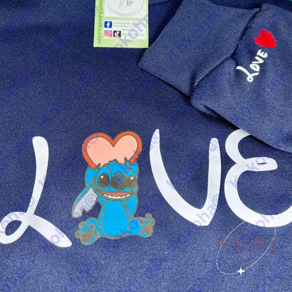 Sweat L.o.v.e. Personnalisé - Cliquer Sur La Photo Pour Personnaliser