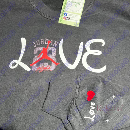 Sweat L.o.v.e. Personnalisé - Cliquer Sur La Photo Pour Personnaliser